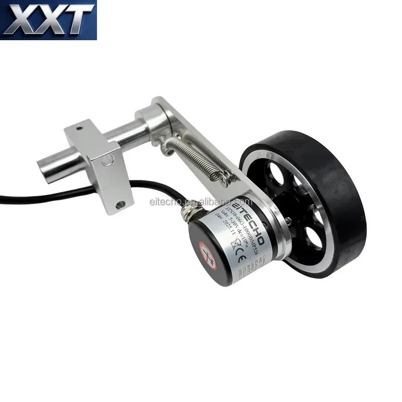 XXT Meter Counter 1000 Pulse Push Pull Wheel Rotary Encoder With 200mm 250mm 300mm 360mm 400mm 500mm Anti-slip Rubber Wheel T