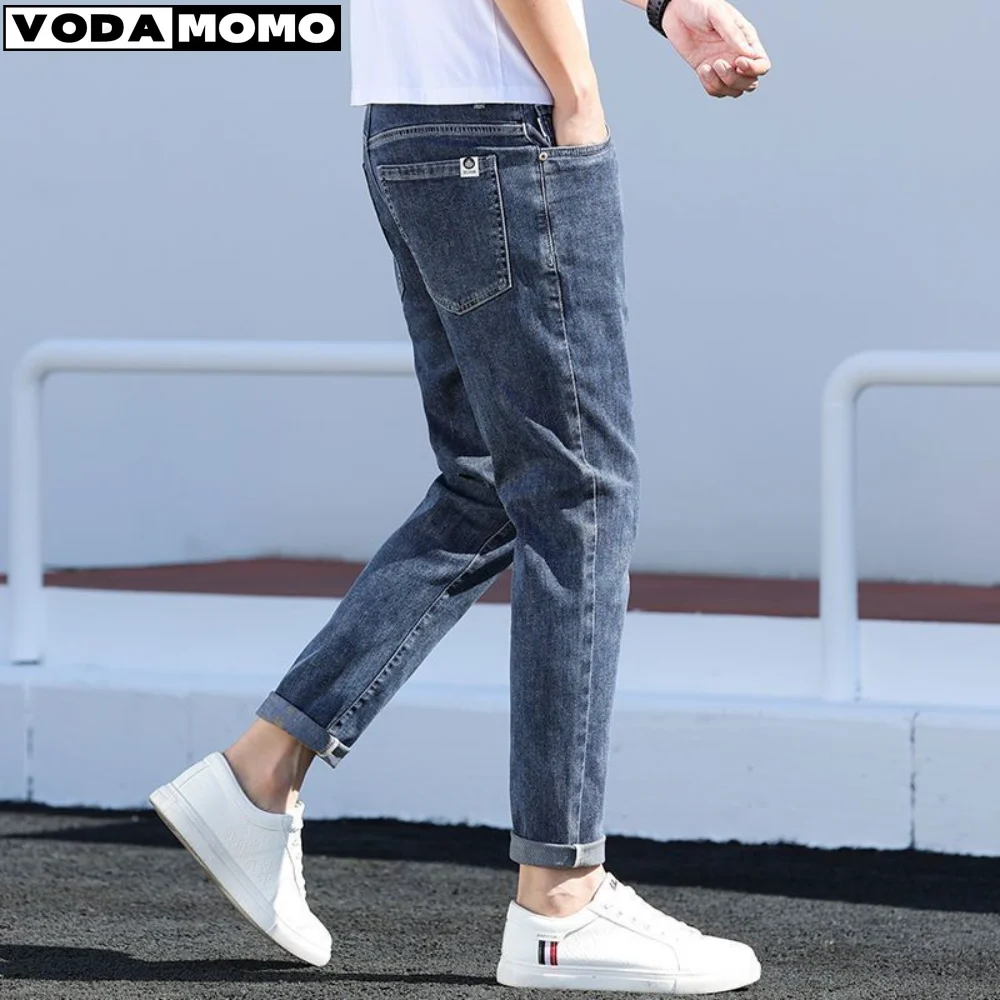 

2023 Brand Men Jeans Slim Fit Skinny Denim Jeans Designer Elastic Straight Jeans Stretch Trousers Jeans for Men pantalones