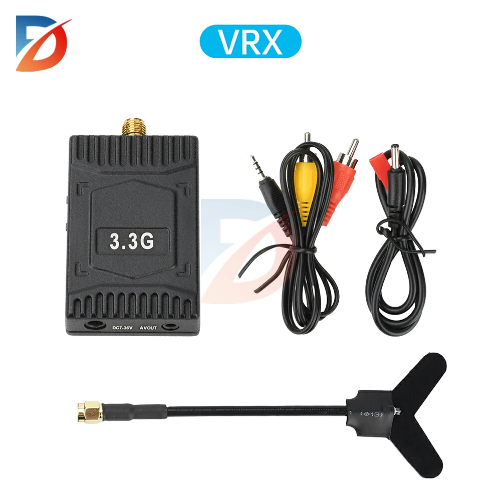 VTX 3.3GHz 4W 6W VRX Analog Video Transmission Module FPV Wireless Audio and Video Transmitter 16CH for FPV for RC Racing Drone