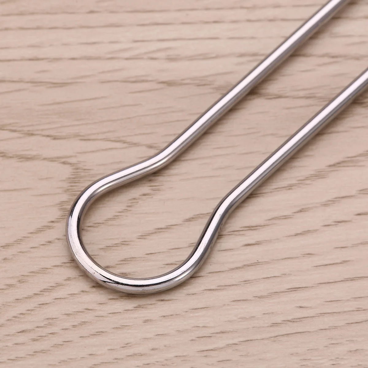 

6pcs Stainless Steel Bbq Skewer Set Reusable Grilling For Kebabs Non-Slip Handle Dishwasher Safe Rustproof Skewers For Grilling