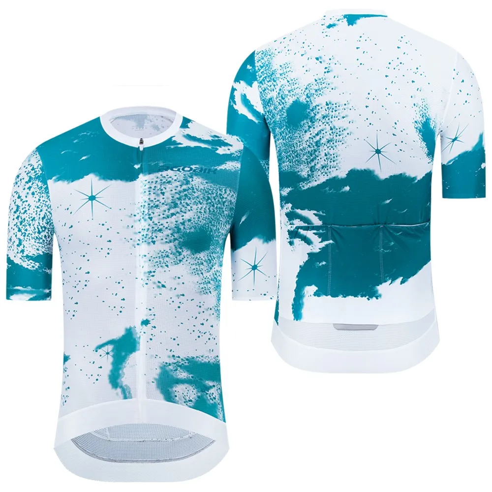 

RGOBIK мужской красочный велосипедный трикотаж модный гоночный уровень шоссейный велосипед рубашка с коротким рукавом велосипедный трикотаж MTB одежда для велоспорта