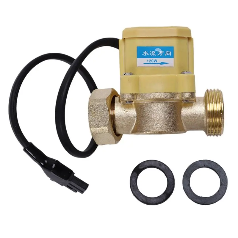 M12K-4Pcs 26Mm 3/4 Inch PT Thread Connector 120W Pump Water Flow Sensor Switch