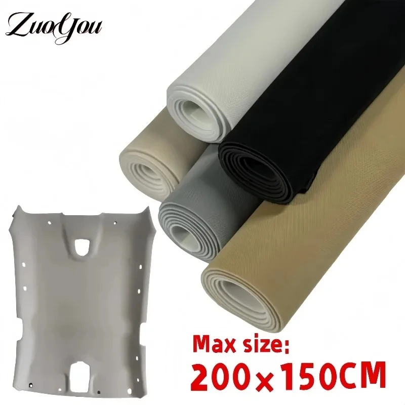 

Mesh Car Headliner Fabric with Sponge Back Auto Interior Roof Repair Material for Upholstery Renovation DIY Car Ceiling Decor