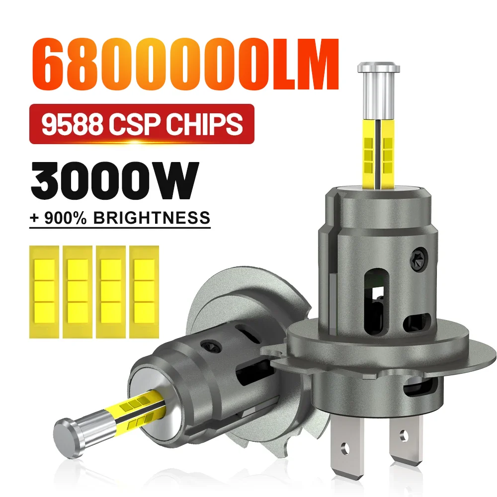 High Power 3000W H7 LED Headlight Bulb Canbus Auto Lamps Light Super Bright Car Light Headlight Headlamps LED Light Bulb for Car