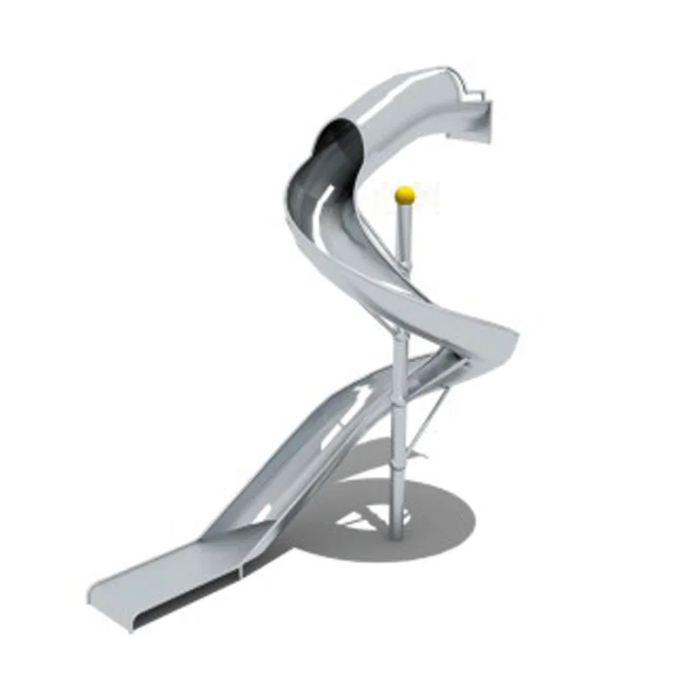 Safety Stainless Steel Slide Shopping Mall Customizable Stainless Steel Slide Indoor Outdoor Playground Equipment for Sale