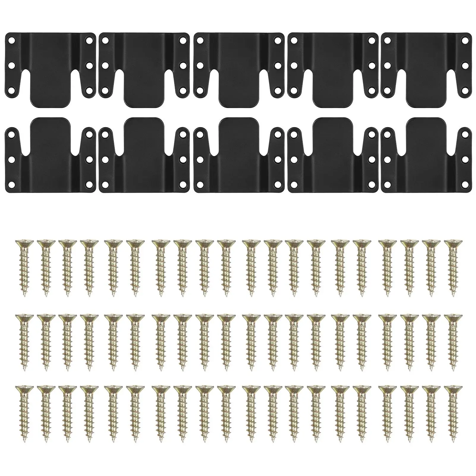 10Pcs Sectional Couch Connectors, Universal Sectional Sofa Interlocking, Easy to Install Couch Clips for Sectionals Sturdy Furni