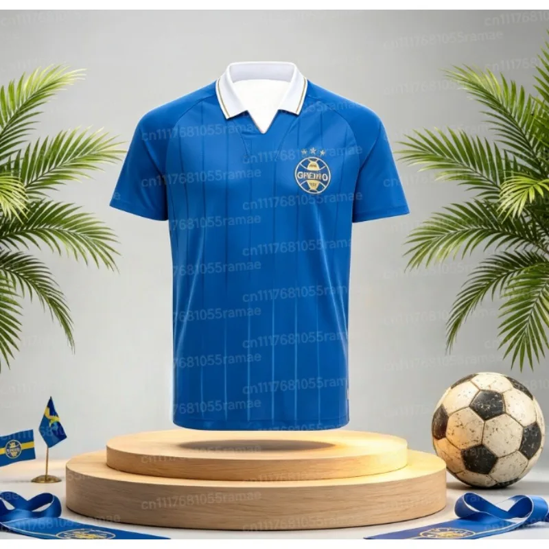 Gremio 2026-2027 Season Jersey Short Sleeved Football Shirt, 3D Printed Breathable Quick Drying Fan Sports Top Family Style