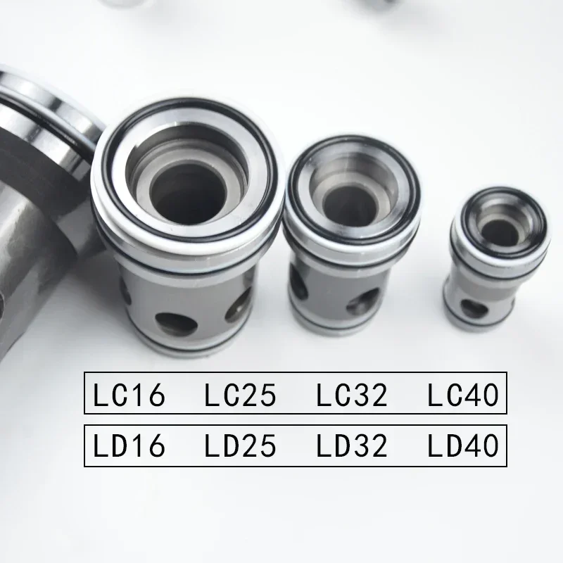 Insert Two-way Logic Valve Hydraulic Fittings LCV/LD 16 25 32 40 Path Direction Pressure Valve Insert