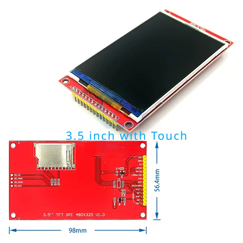 Imagem -03 - Lcd Touch Screen Shield para Arduino Uno r3 Mega2560 Módulo Display Board Tons Diferentes 24 Polegadas 28 Polegadas 32 Polegadas 18 Bits 264.000