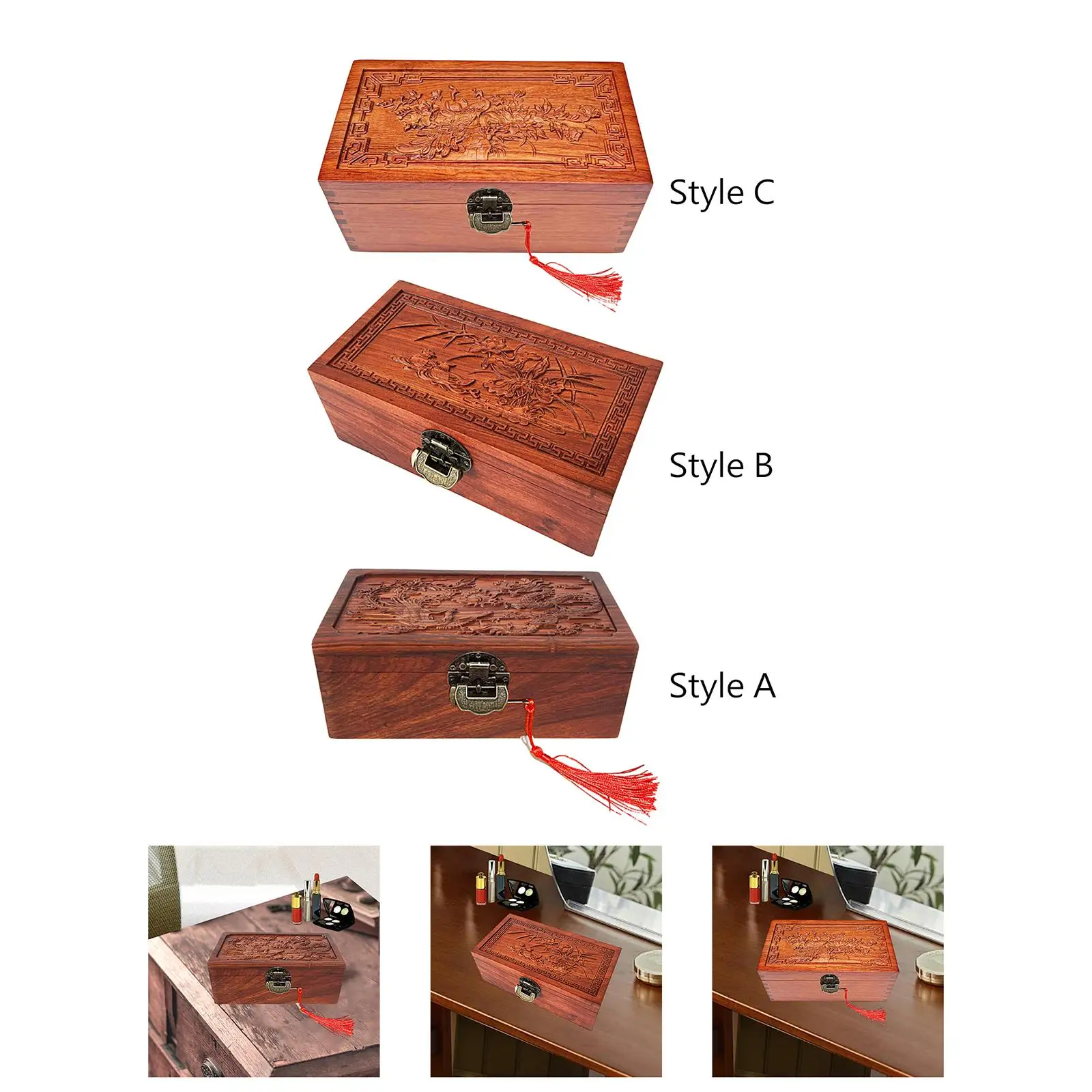 

Jewelry Box Lockable Jewelry Storage Box for Bracelet Earrings Pendant
