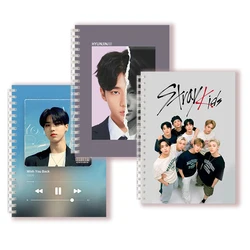 A5 Spiraal Notebook Notitieboek - Kpop Groep Verdwaalde Leden Poster Album Jongens Fotokaarten Ansichtkaart Voor Fans Kids Geschenken Collectie