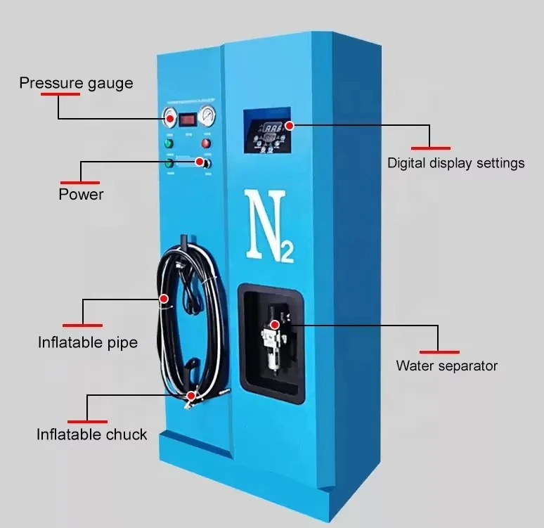 Factory Fully Automatic Digital Metal Electric Nitrogen Tire Inflator with Cheap Price