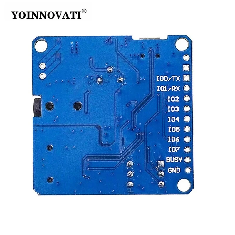 Voice Sound Playback Module MP3 Player Module UART I/O Trigger Class D Amplifier Board 5W 8M Storage DY-SV5W SD/TF Card