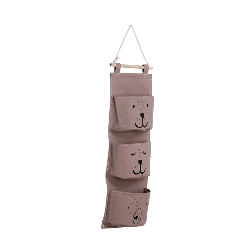 Fabric Storage Hanging Bag, Cartoon Pattern Multifunctional Hanging Storage Bag, Can Be Hung Behind The Door Or On The Wall