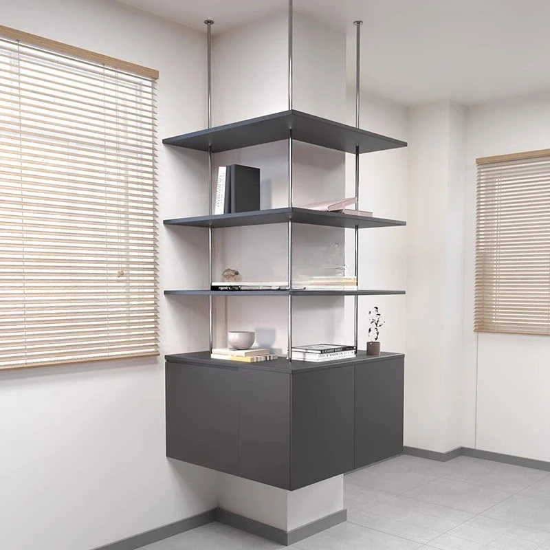 Generation of simple creativity, stainless steel multi-layer bookshelf