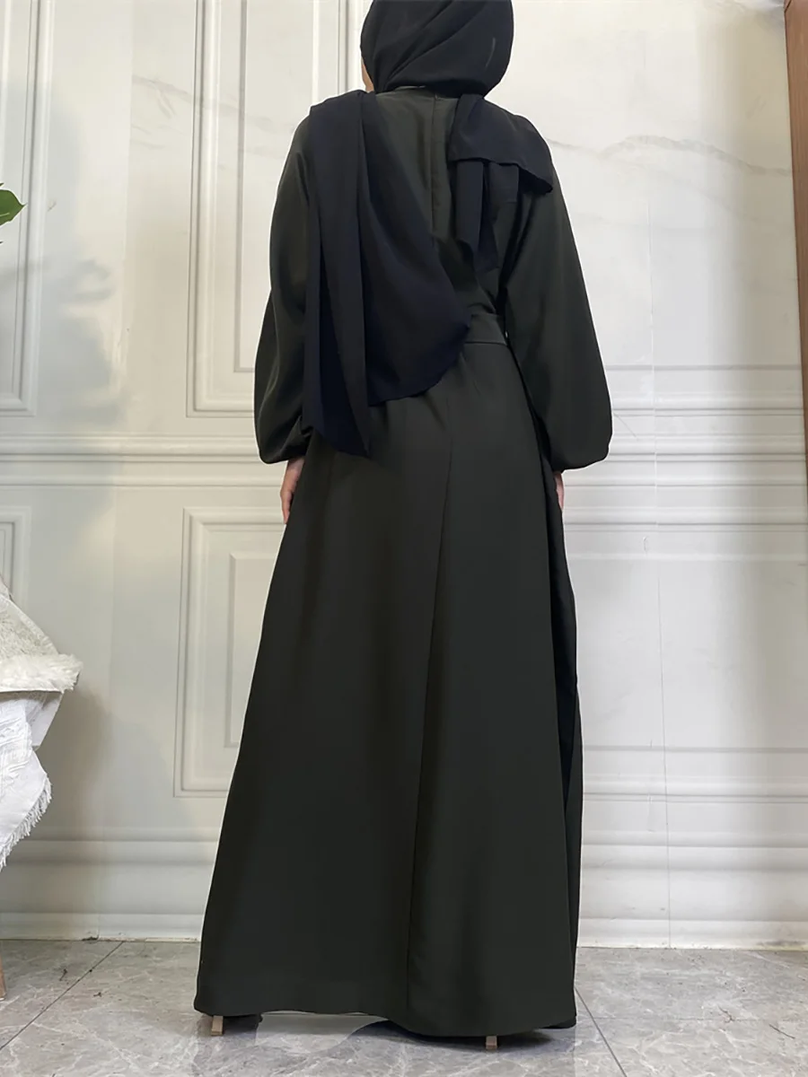 حار سيلي أسلوب بسيط فساتين مغربية قفطان تركيا بلون الخليج عبايات المرأة الإسلامية فستان طويل مسلم السعودية رداء رمضان 39