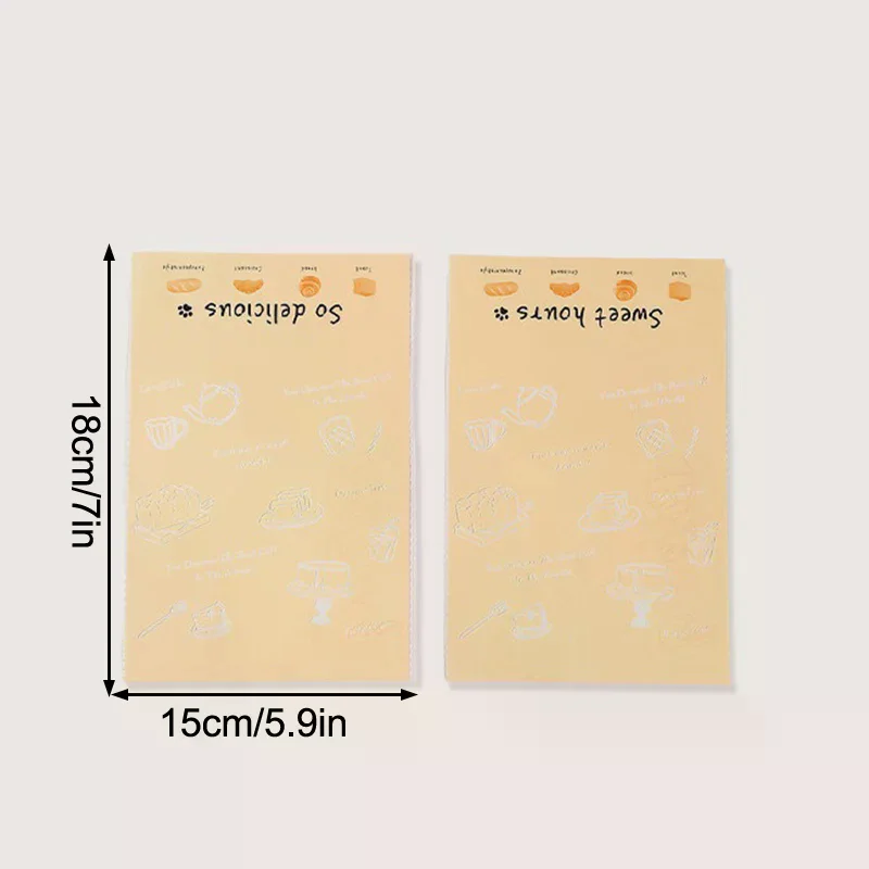 100Pcs Cartoon Bread Bag Packaging Bags Sandwich Bag For Kids Self Adhesive For Packing Sandwich