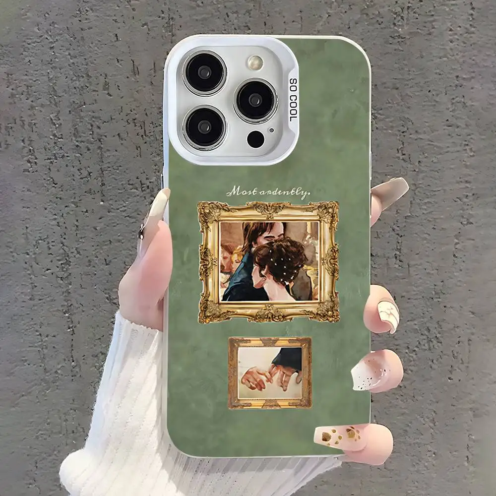 Чехол для телефона P-Pride And P-Prejudices для iPhone 17,16,15,14,13,12,11,Pro,XS,Max,Plus,Mini,SE White Candy Matte Shockproof Cover