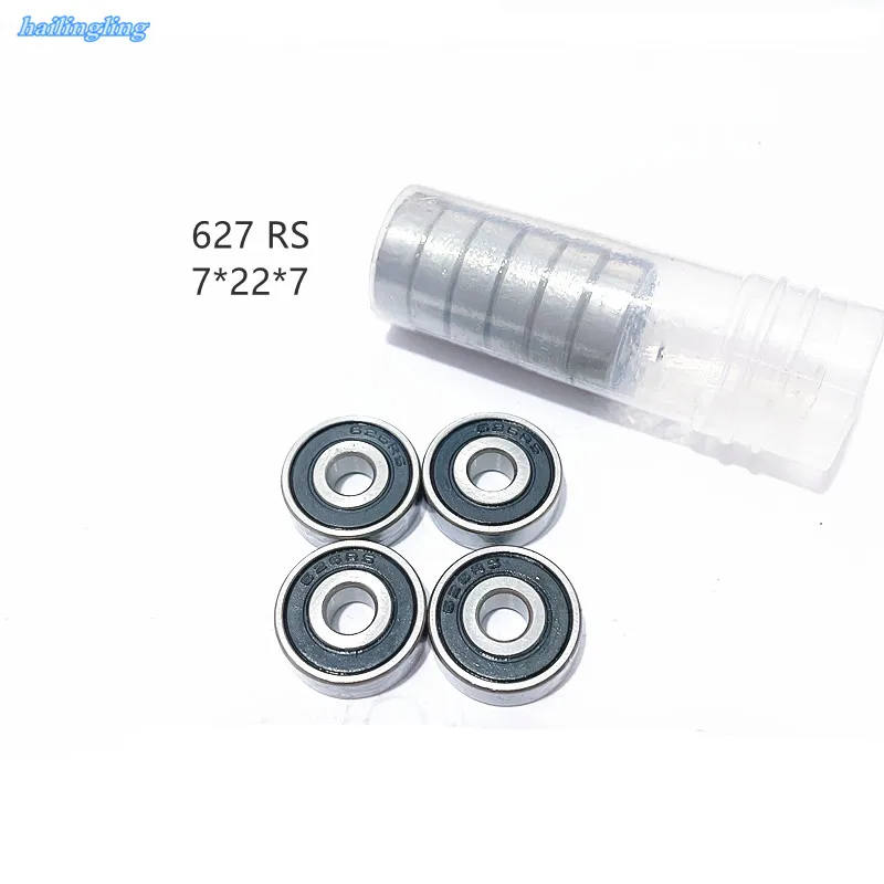 

10PCS 20PCS 627RS Bearing Steel 7*22*7 mm Miniature Sealed 627-2RS Ball Bearings 627 2RS