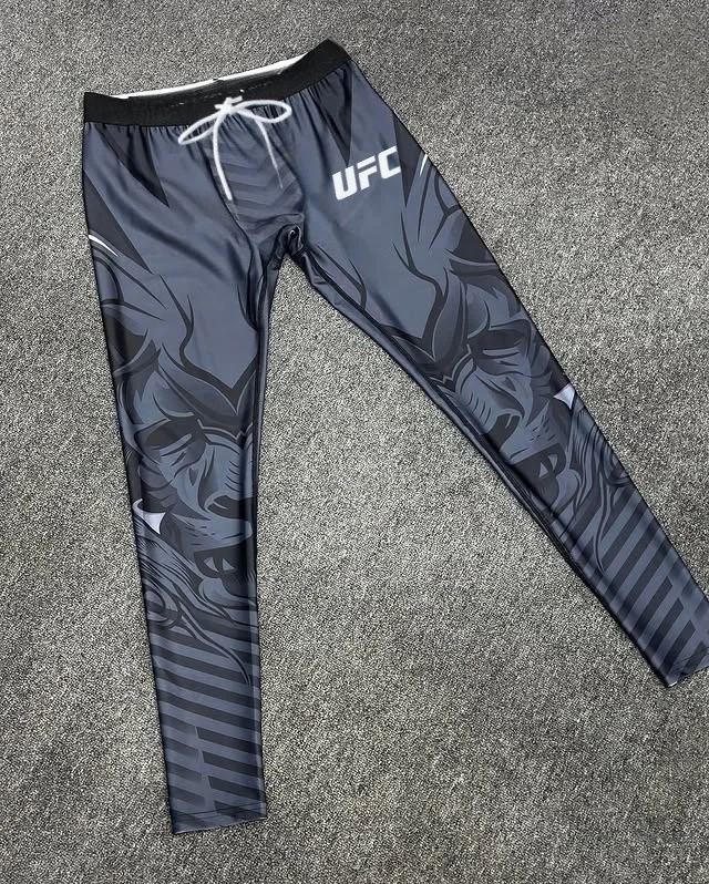 

Новый боксерский костюм UFC, мужские и женские экстремальные спортивные брюки, хит продаж, дышащие брюки с 3D принтом, большие повседневные брюки, узкие брюки