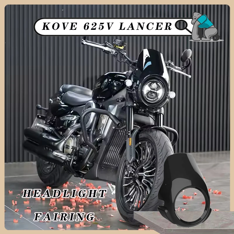 

Мотоциклетный круглый АБС-пластик, экран, обтекатель фар, крышка лобового стекла, передняя защита для KOVE 625V Lancer, передний дефлектор