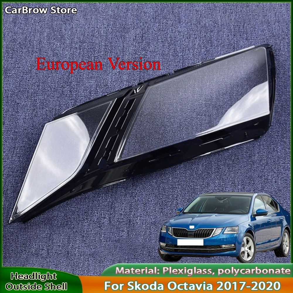 

Headlamp Lampshade Cover Lens For Skoda Octavia （European Version）2017 2018 2019 2020 Car Accessories Headlight Lamp Shade