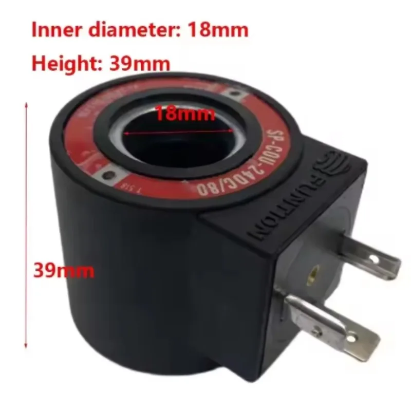 Bild 4: 1 Stück Magnetventilspule Sp-Cou-24dc /80 12dc FUNKTION Innendurchmesser 18 mm Höhe 39 mm