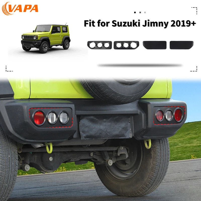 ABS Car Tail light  Lamp Decoration Taillight Cover For Suzuki Jimny 2019 Up Exterior Accessories