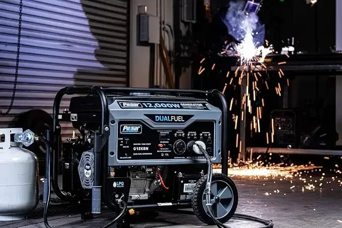 

Hot salesG12KBN-SG Heavy Duty Portable Dual Fuel Generator - 9500 Rated Watts
