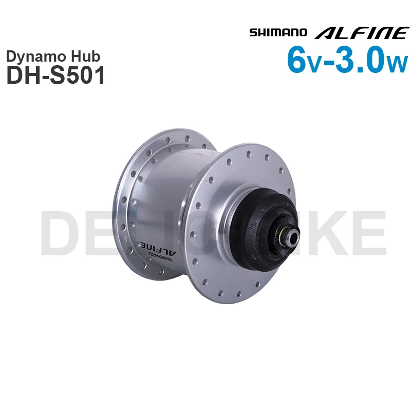 SHIMANO ALFINE - Hub Dynamo - Disc Brake  DH-S501 - CENTER LOCK - 3.0 W - Quick Release Original Parts