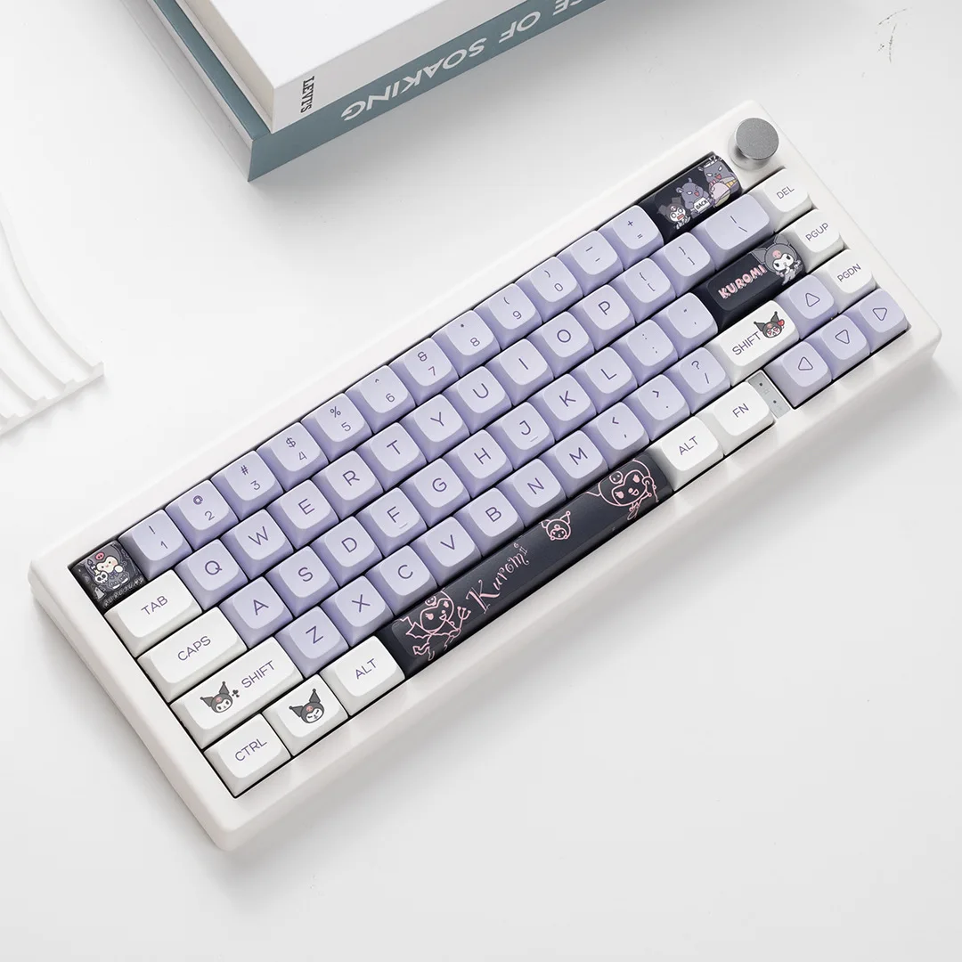 

Sanrio Kuromi kawaii Anime XDA Profile PBT keycaps PBT Dye Sublimation Key Caps For Mechanical Keyboard Birthday Present