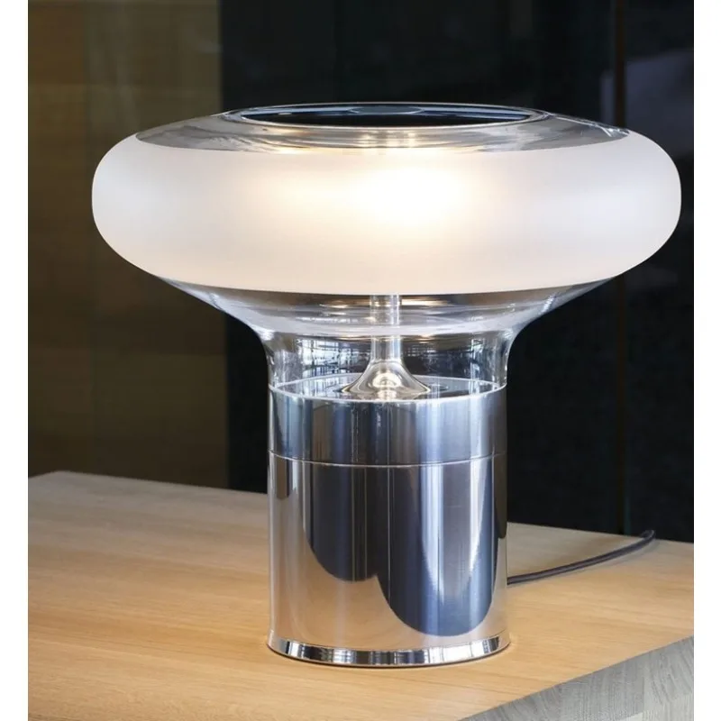 Nordic Minimalist Glass Table Lamp Designer Creative Bedside Lamp For Bedroom Living Room Study Sample House Decor Lighting