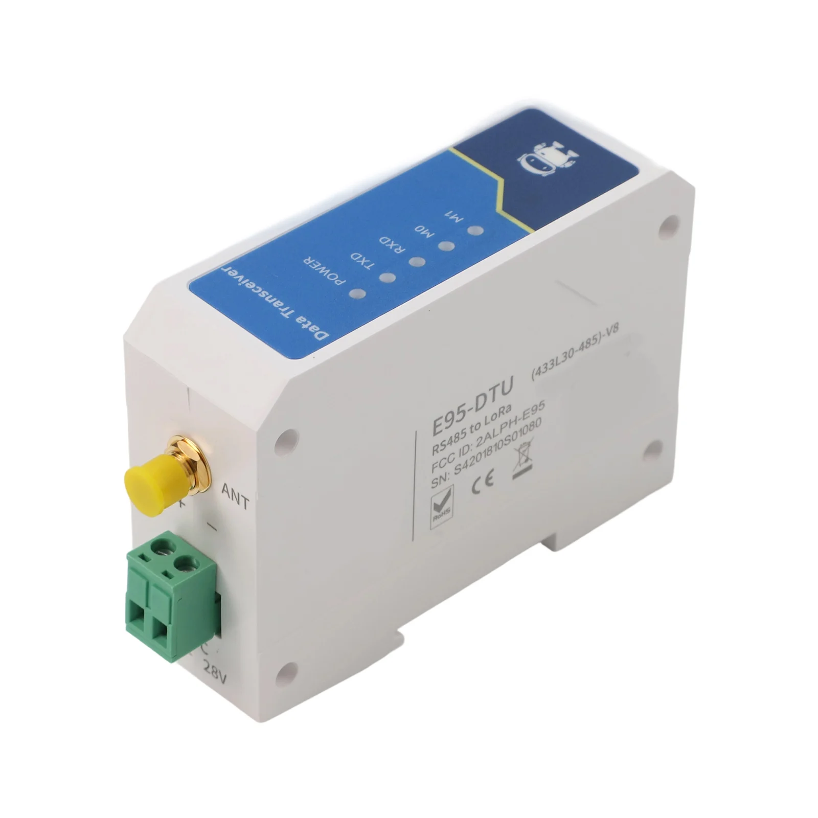 8km Long Range 433MHz RS485 Wireless Data Transmission Module Compatible With For LoRa Modem  For Industrial Applications