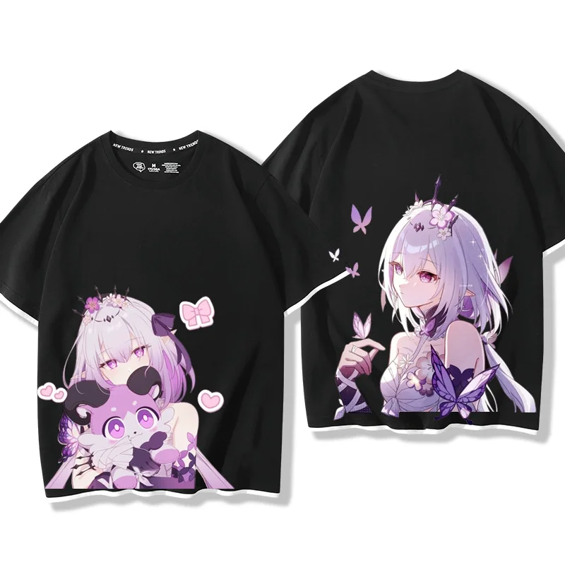 الخروع لعبة هونكاي ستار السكك الحديدية تأثيري تي شيرت ثلاثية الأبعاد طباعة طفل أنيمي المحملة الصيف جديد الرجال/النساء قصيرة الأكمام التي شيرت Harajuku Y2k