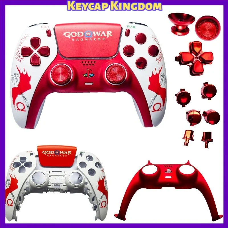 For PS5 Gaming Controller Replacement Shell Electroplated DIY Mod Repair Cover Case PS5 Accessories Gamepad Decor Gift Collect