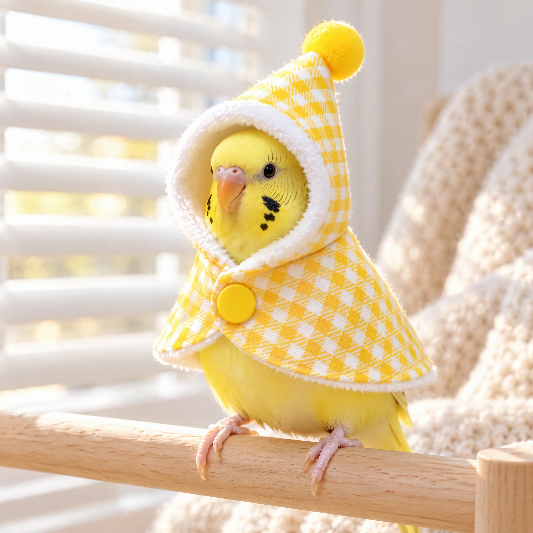 3Pcs Parrot Warm Cape, Bird Winter Anti-Fly Coat for Budgie Cockatiel Lovebird