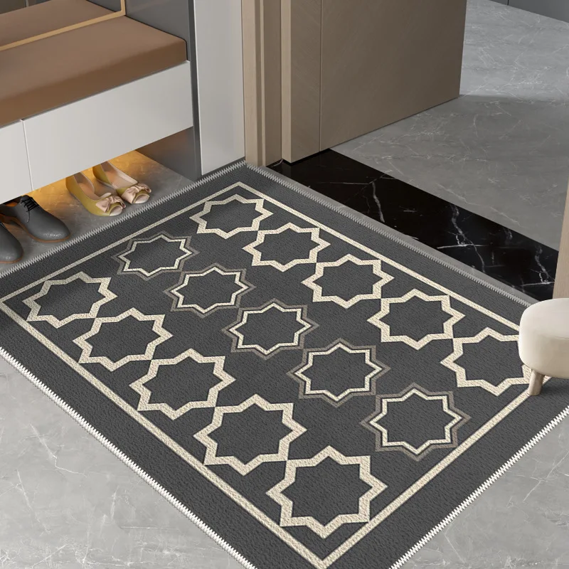 Moroccan Star Rectangular Carpet Living Room Large Rug Grey Area Rugs Bedroom Sofa Floor Lounge Mat