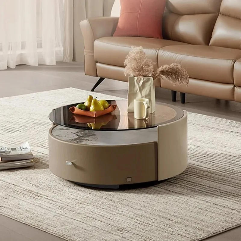 

Designer Luxury Side Table Modern Round Unique Glam Salon Coffee Tables Minimalist Unique Mesa Auxiliar Chinese Style Furniture