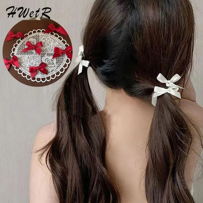 Sweet Small Bowknot Hairpin For Girls Summer Cute Fashion Bangs Clip Mini Bows Hairslide Headwear Hair Accessories For Children