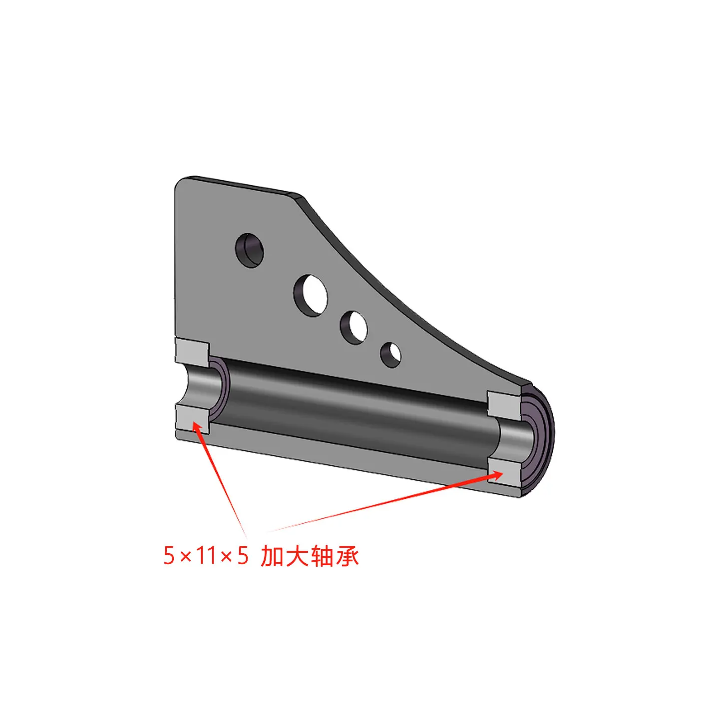 

Увеличенная версия из алюминиевого сплава HR Traxxas Disruptor, ведущая стойка с двойным подшипником