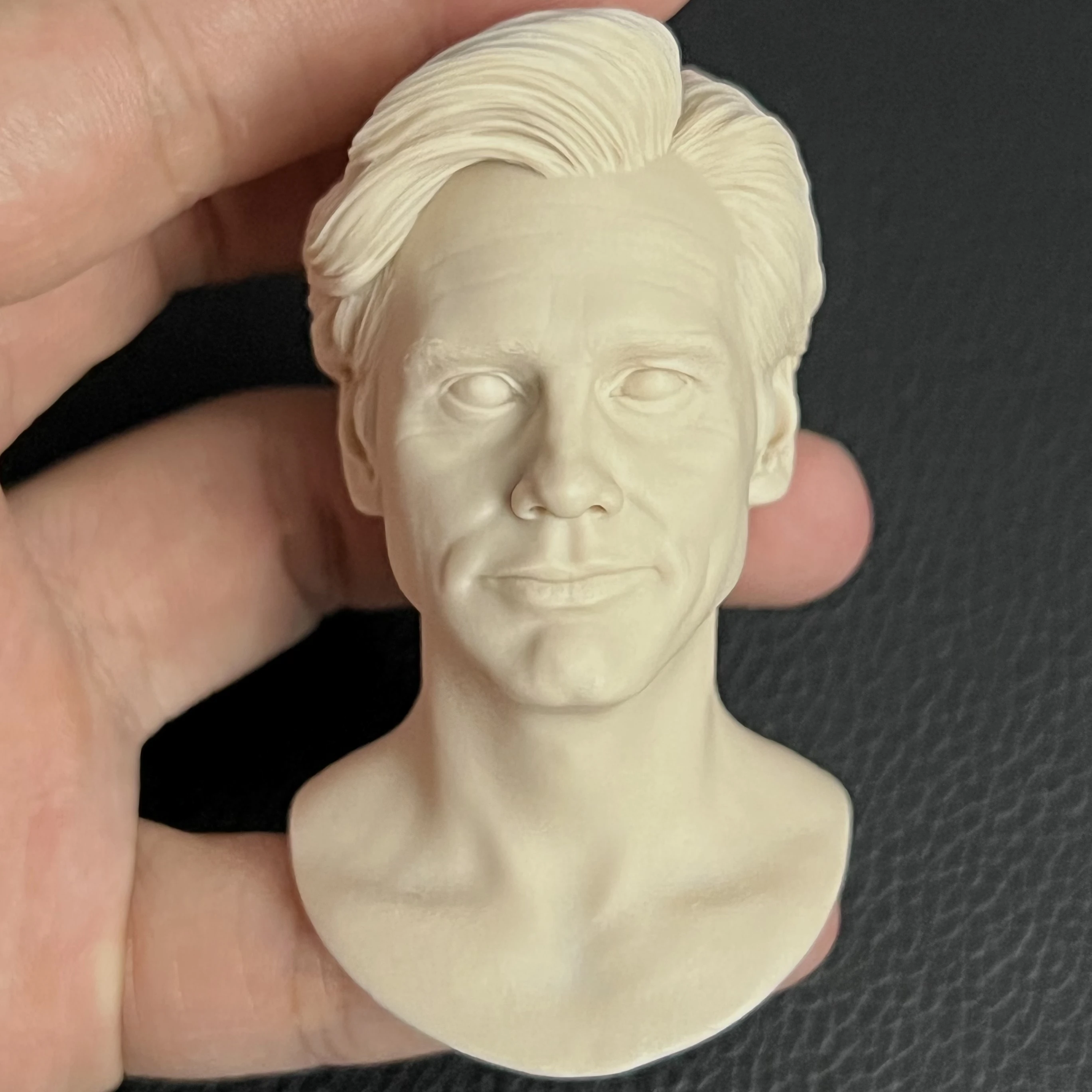 

Unpainted 1/6 Scale Soldier Jim Carrey Head Sculpt Model Accessories For 12" Action Figure Dolls Painting Exercise