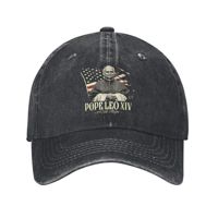 Cardinal Robert Prevost Pope Leo XIV Baseball Caps Retro Distressed Washed  Sun Cap Men Women Outdoor  Adjustable Fit Caps Hat