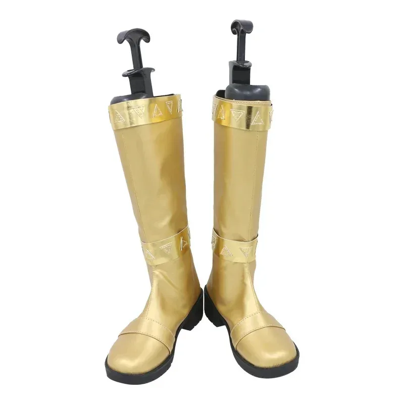 

RealCos Uchu Sentai Kyuranger Ballance Golden Cosplay Shoes Boots Halloween Cosplay Costume Accessory