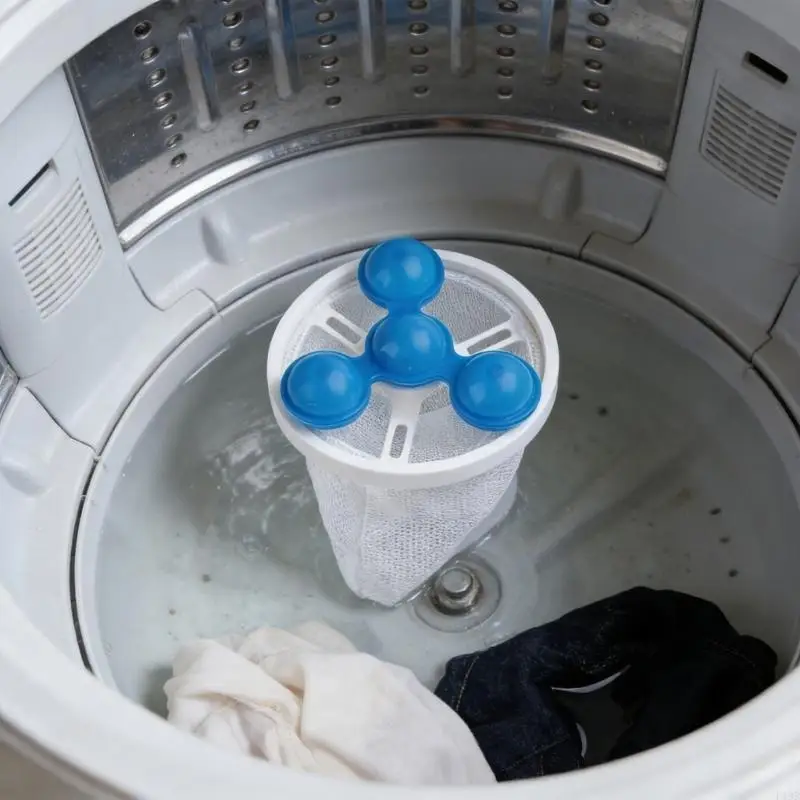 F19B Washing Machine Lint Collector Nylon Mesh Hair Catcher Laundry Tool For Home Use