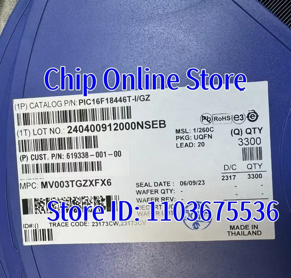 5 ~ 50 قطعة PIC16F18446T-I/GZ PIC16F18446T PIC16F18446 UQFN20 جديد الأصلي 8 بت MCU #1