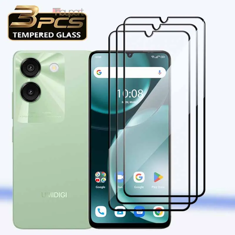 3 шт. для Umidigi G9 5G Защитное стекло для экрана 9H, закаленное стекло с защитой от царапин, полное покрытие, новое 3 шт. для Umidigi G9 5G Защитное стекло для экрана 9H, закаленное стекло с защитой от царапин, полное покрытие, новое