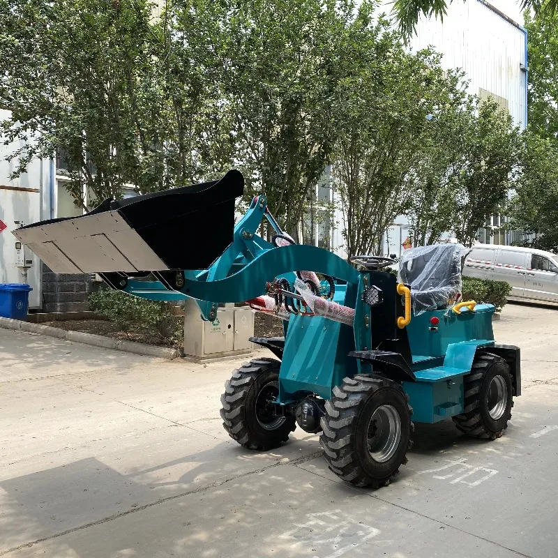 Mini Electric Backhoe Loader Tractor Telescopic Front