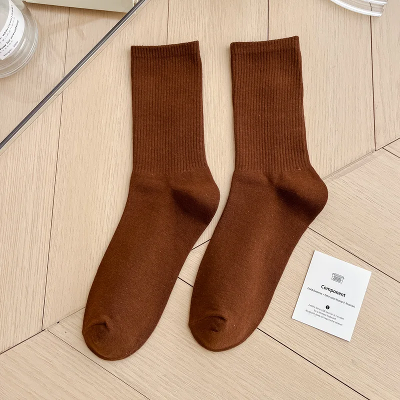 1 Paar Damensocken, rot, weiß, schwarz, Söckchen, atmungsaktiv, sportlich, bequem, einfarbig, Baumwolle, Bodensocken für Mädchen, Strumpfwaren – Detail 40