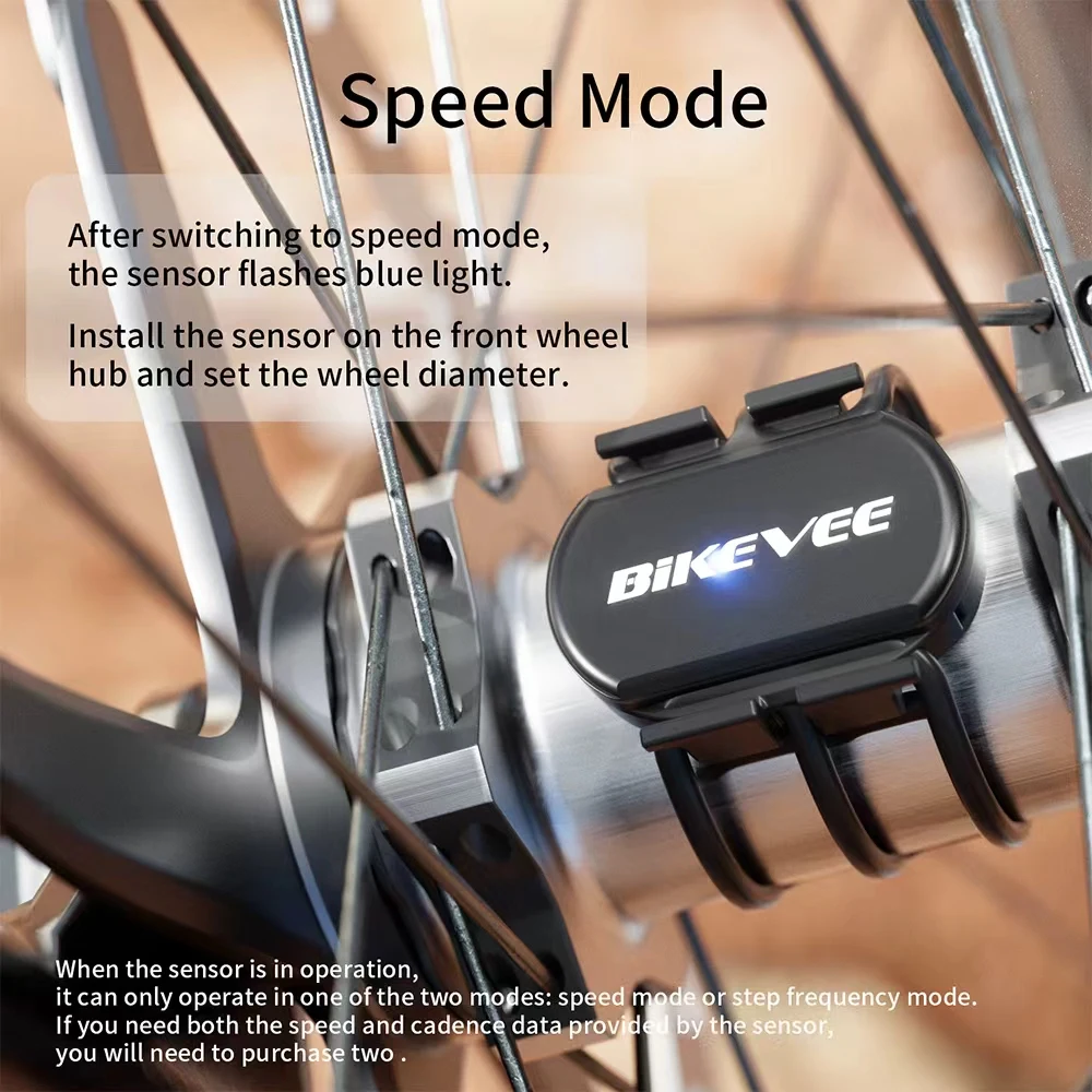 Wireless Cadence/Speed Sensor Bluetooth&ANT+ Cycling RPM Sensor for Bicycle Computers with Rouvy/Zwift/Garmin/Wahoo/CooSporide image 3