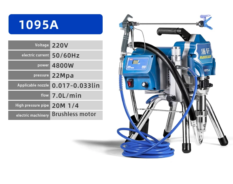 High-Pressure Electric Plunger Airless Painting Machine New DIY Emulsion Latex Paint Coating Power Spray Gun Efficient Effective